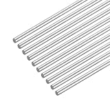 uxcell 304ステンレス丸棒 1.8mm x 250mm ソリッドシャフトロッド DIY クラフト モデル カー ヘリコプター 飛行機用 10個入り