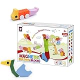 likee磁気建物ブロック、Preschool、pre-kindergarten大きな建物ブロックおもちゃfor Toddlers、22-piece建物ブロックセットfor Kids