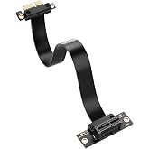 SinLoon PCIe 4.0 X1 直角ライザーケーブル/PCI-E 1X オス-メス延長ケーブル (30cm)