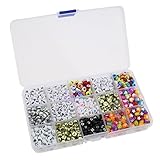 gresorth 12色ShapedのアクリルビーズDIYハンドメイドブレスレット、ネックレス、キーチェーンアクセサリー – 500個