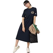 Amazon.co.jp: [チャンピオン] シャツワンピ 半袖 クルーネック