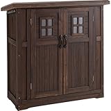 ちょっと大きめの木製物置小屋 カントリー調収納庫 ダークブラウン 高さ130cm×幅120cm SS-DNS-N0710SDBR