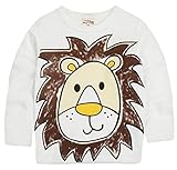 (コ-ランド) Co-land 子供服 tシャツ キッズ 男の子 長袖 トップス アニマルプリント 丸首シャツ プルオーバー ベビー 男児 ボーイズ 普段着 可愛い ライオン 110