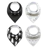 Lovelybaby 4枚セット ベビー スタイ ビブ 柔らかい よだれかけ (N)