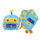 ノーブランド 赤ちゃん ニット帽　女の子　可愛い　帽子 ベビー　オシャレキャップ 防寒対策　保温 男の子　マフラー人気 誕生日プレゼント　柔らかい　スカーフ　帽子セット 男女兼用　秋 冬6ヶ月〜4歳