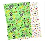 クーシーズ/Kushies ウォータープルーフ ウェットバッグ2枚セット 防水 巾着袋 水着入れ ビーチバッグ (動物)