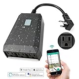 YIIYAA ワイヤレス リモコン コンセント 家電リモートコントロール スマートコンセント USプラグ 省エネ 家庭用電源リモートスイッチ (1 IN 3 OUT)