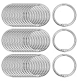 Antnerルーズリーフバインダーリング ニッケルメッキバインダーリング 1.5 Inches