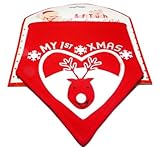 My First Xmas Bandana Bib with Reindeer Face by Soft Touch [並行輸入品]