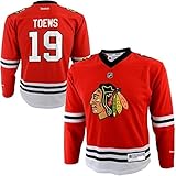 Jonathan Toews # 19 Chicago Blackhawks NHLキッズ4 – 7ホームジャージーレッド(キッズ4 – 7 1サイズ)