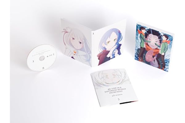 【Amazon.co.jp限定】Re:ゼロから始める異世界生活 4th season 3 (全巻購入メーカー特典:長月達平書き下ろし小説「Re:IFから始める異世界生活 ゼロカラアヤマツイセカイセイカツ」、全巻購入Amazon限定特典:アニメ描き下ろしイラスト使用キャラファインボード&アクリルスタンド 引換シリアルコード付) [Blu-ray]