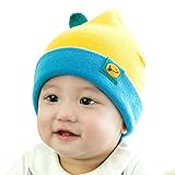 (よキーよ)Yokeeyo ニット帽 毛糸 新生児帽子 ベビー用帽 赤ちゃん キッズ 帽子 かわいい 耳付き とんがり 男の子 女の子 男女児 秋冬 防寒 スタイリッシュ 笑顔柄