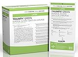 Medline MSG2565 Triumph Green with Aloe Sterile Powder-Free Latex Surgical Glove Size 6.5 Green (Pac