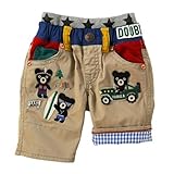 ダブルB(mikihouse) 豪華な刺繍つき ダブルウエストの７分丈パンツ（62-3206-973） 130cm マルチ（87）