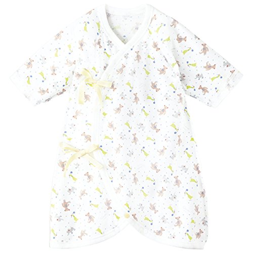 コンビミニ コンビ肌着(どうぶつ) 60～70 オフホワイト