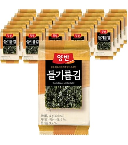 Amazon | 両班（ヤンバン） 全形のり(海苔） 20g(5枚入) ☆韓国食品