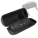 JBL Charge5/Charge4/pulse4 ブルートゥーススピーカー 専用保護収納ケース完全対応耐衝撃 旅行 収納 キャリング ポーチ 保護 バッグ調節可能なショルダーストラップ (Black)