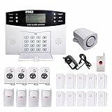 Boddenly LCD Wireless GSM SMS Autodial Burglar Security Alarm System DIY Kit(4 PIR sensor) [並行輸入品]