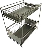 アネスティ・カンパニー シンク下スライドラック 2段 ブラウン HO1714