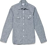Lee(リー) 長袖シャツ レディースワークシャツ シャンブレーシャツ bm-lcs43003 ブルー Ｌ