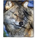 The Northwest Company American Heritage Collection"Polite Smile" Silk Touch Throw, 130cm x 150cm