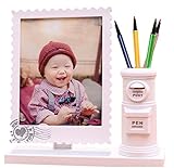 7インチベビーフォトフレーム子供の写真がかわいいフォトフレームペンホルダーをフレーム