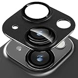 Kakuki For iPhone 15 /iPhone 15 Plus カメラフィルム アルミ合金製＋AR高透過率強化ガラス アイフォン15プラス/ アイフォン15 一体型レンズ保護フィルム 耐衝撃 露出オーバー防止 アルミ合金 カメラカバー(iPhone 15/iPhone 15 Plus, ピンク)