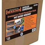 Quick Dam QD1224-20 Quick Dam Flood Bags (20 Pack), 12" x 24" x 3.5" High, Black [並行輸入品]