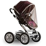 ベビーカーカバー コーヒー色 全2色 最大直径150cm ベビーカー用 蚊帳 ゴム仕様 熱中症対策 日よけ 虫よけ [並行輸入品]