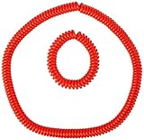 Abilitations Integrations Chewlery Chewable Jewelry, Bracelet and Necklace, Orange (Set of 2) [並行輸入品