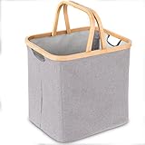 Costway 折りたたみ式 大容量 収納ボックス 収納バスケット 収納ケース ランドリーかご ランドリーバスケット ランドリーボックス 脱衣かご 洗濯かご 収納かご 洗濯物かご ランドリー 収納 かご バスケット バケツ カゴ 洗濯物入れ