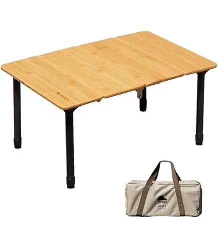 Amazon.co.jp: M.O.L 折りたたみ バンブーテーブル100 MOL-G302