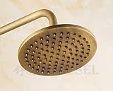 Rozin ®アンティーク真鍮8インチ降雨シャワーヘッド