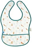 Lassig Washable Waterproof Longsleeve Bib Stay-dry Leak-proof Keeps Stains Off Clothes with Crumb Ca