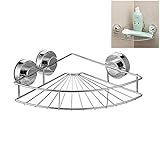 Super Junior　浴室収納ホルダー ラック　ロック吸盤式　水切り　ズレ落ちない　壁掛け　整理整頓　お風呂　洗面所　バス用品 オシャレ　扇形収納ラック