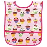 AM PM Kids! Laminated Bib, Cupcakes, Small by AM PM Kids!