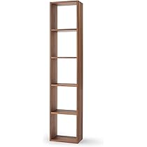 Amazon｜無印良品 スタッキングシェルフ・5段・ウォールナット材 幅42