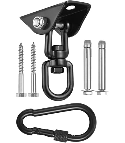 Amazon | Yajuyi 360°回転ハンモック吊り下げキット、スイング吊り下げ