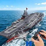 Ssccgym S19 リモコン 軍艦 戦艦 航空母艦 10km/h 4WD 2.4G RCボート 水上湖 プール 展示モデル 14歳以上 初心者用 40cm 電池2個
