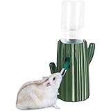 BUCATSTATE ハムスター ボトル ロールボール 給水器 自動給水 スタンドタイプ おしゃれ サボテン型 陶器 水飲み器 水漏れ防止 安定 サボテン台座+120ml ウォーターボトル 2セット 2WAY ハムスター ハリネズミ リスなどの小動物