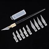 金属ハンドル趣味ナイフカッタークラフトwith 10個入りブレード切断ツール