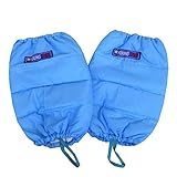 キッズ スキー スノーカバー 中綿入り フットカバー スポッツ 雪よけ 男の子 女の子 全5色◆ po-13003Mサイズサックス