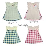 【SiShuNon/シシュノン】リボン付チェック プリントワンピース リボン チェック ワンピース 90 5. ピンク