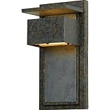 Quoizel ZP8414MD Zephyr Wall Lantern with Frosted Glass, Muted Bronze, 14-Inch Large [並行輸入品]
