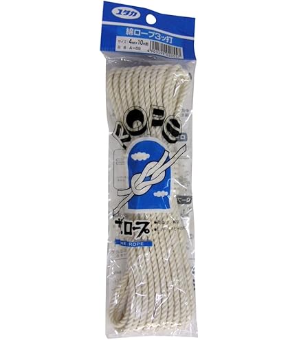 Amazon | のぞみ製鋼 新幹線印の組ロープ 8mm×200m巻 | ロープ | 産業