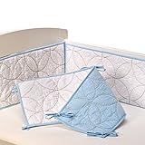 Living Textiles Cotton Poplin Bumper, White/Blue by Living Textiles [並行輸入品]