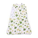 Fairy Baby 2-In-1 Thin Sleepsack Baby Cotton Wearable Blanket 3-6 MonthsFrog [並行輸入品]