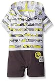 Petit Lem Baby Boys' Romper El Camo Stripe 9 Months [並行輸入品]