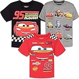ディズニー カーズ ライトニング・マックィーン 半袖グラフィックTシャツ 3枚パック US サイズ: 5T