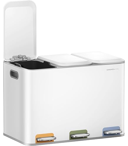 Amazon｜ゴミ箱 ダストボックス ペダル式 3分別 3×18L インナー